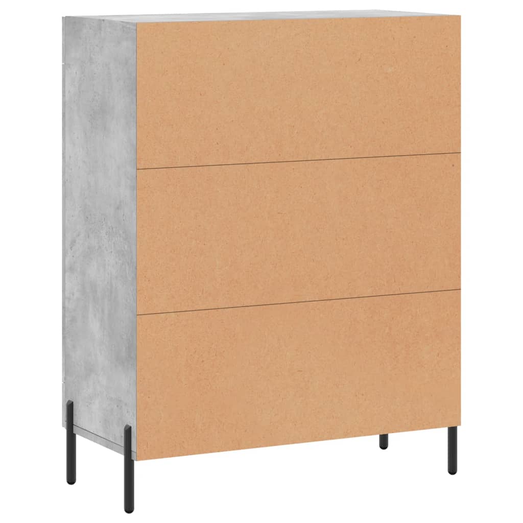 Sideboard Concrete Grey 69.5x34x90 cm Engineered Wood