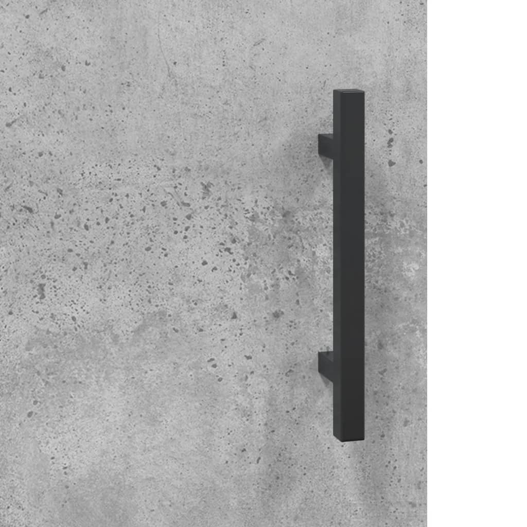 Sideboard Concrete Grey 69.5x34x90 cm Engineered Wood