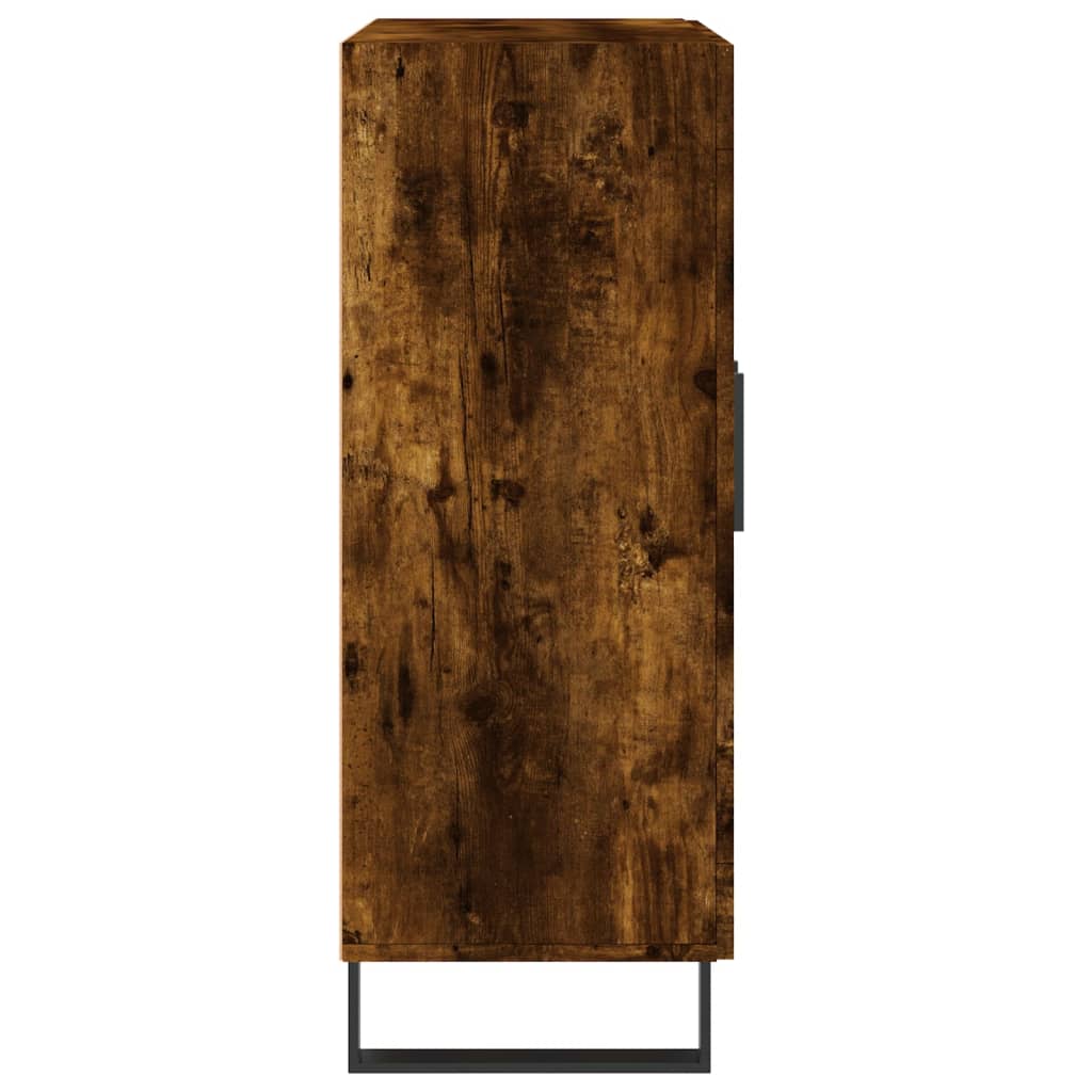 Sideboard Smoked Oak 69.5x34x90 cm Engineered Wood