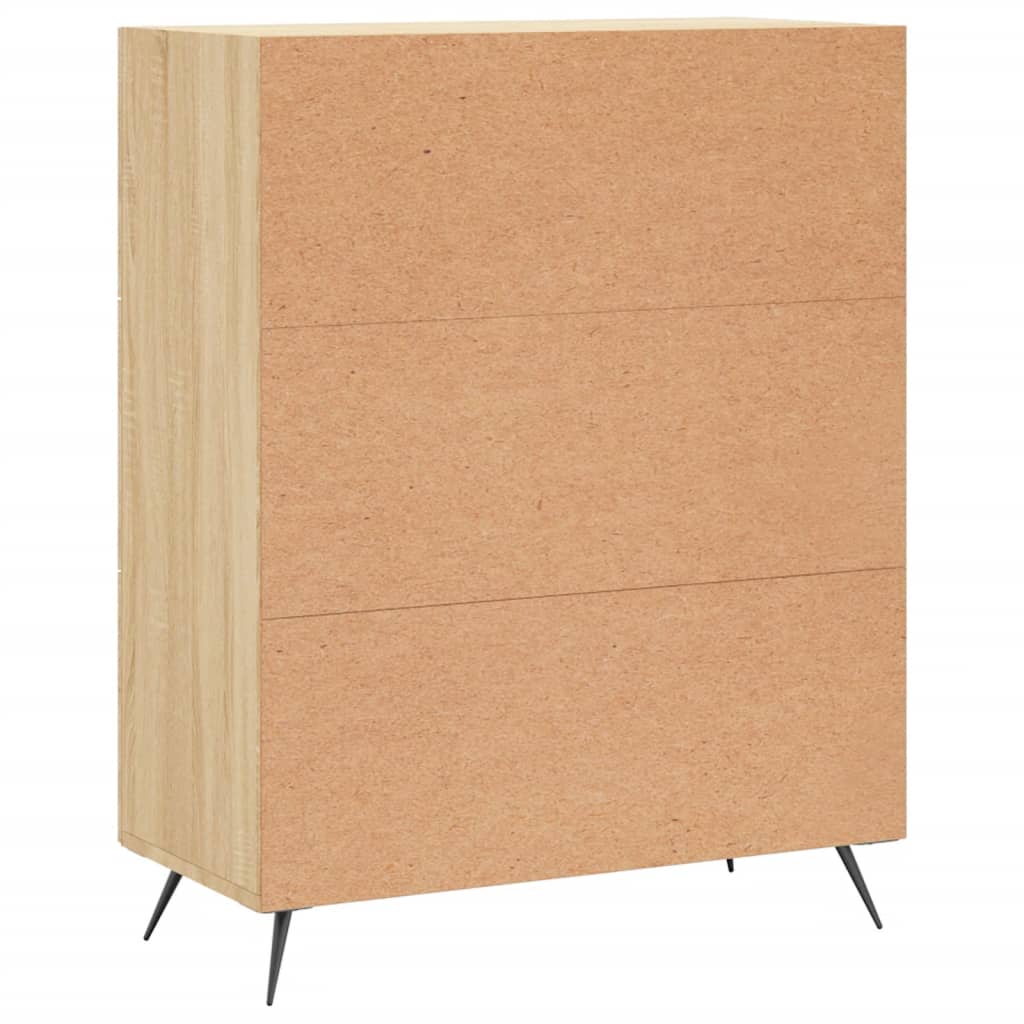 Chest of Drawers Sonoma Oak 69.5x34x90 cm Engineered Wood