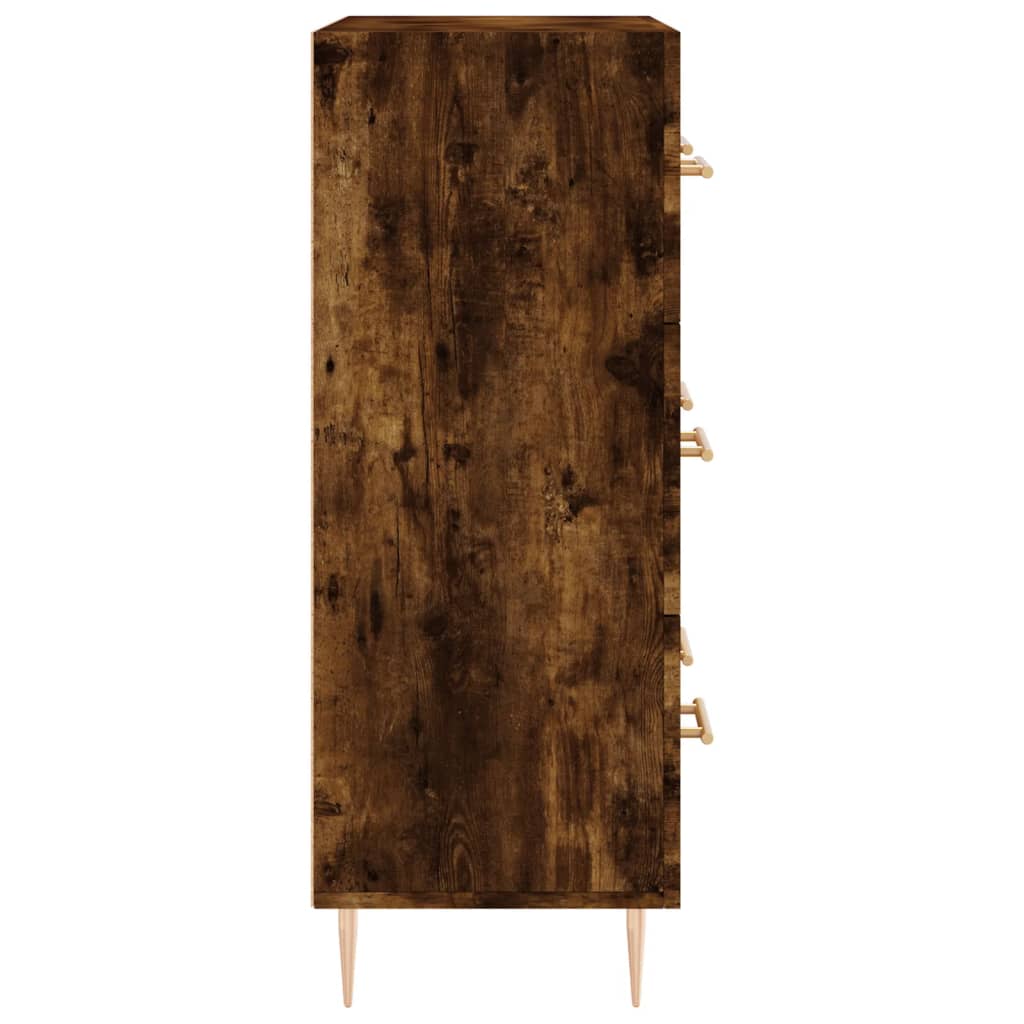 Sideboard Smoked Oak 69.5x34x90 cm Engineered Wood