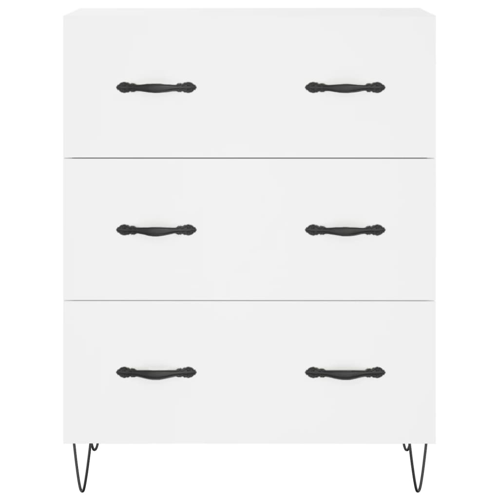 Sideboard White 69.5x34x90 cm Engineered Wood