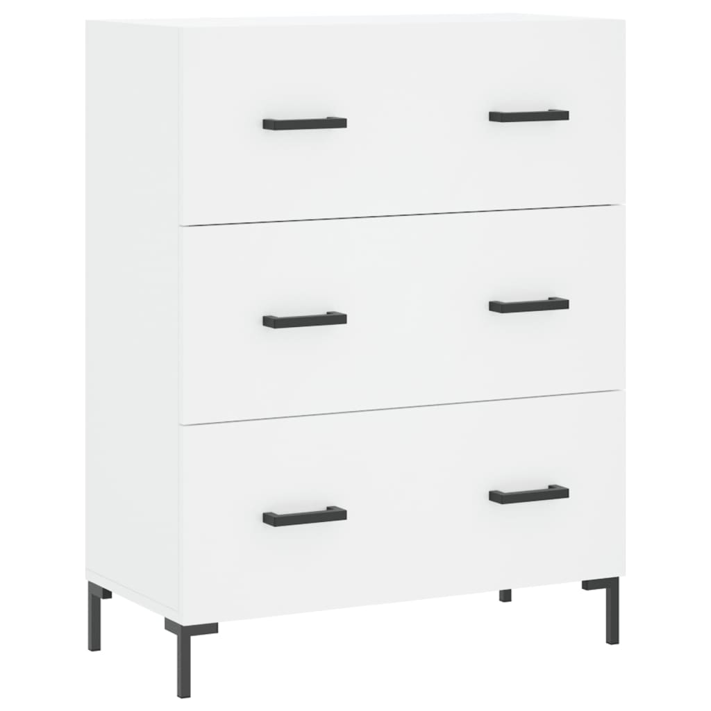 Modern Wooden Sideboard Storage Cabinet With 3 Drawers Wood Chest Of Drawers