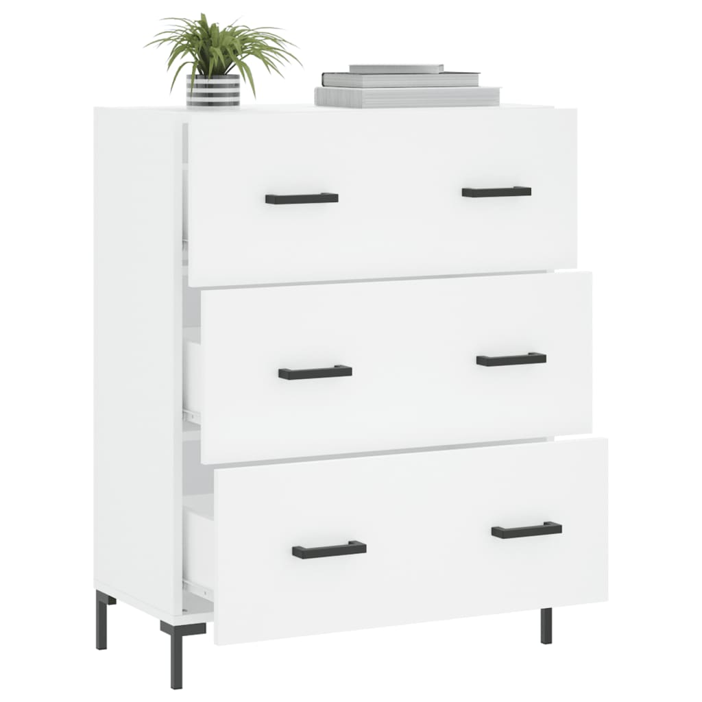 Modern Wooden Sideboard Storage Cabinet With 3 Drawers Wood Chest Of Drawers