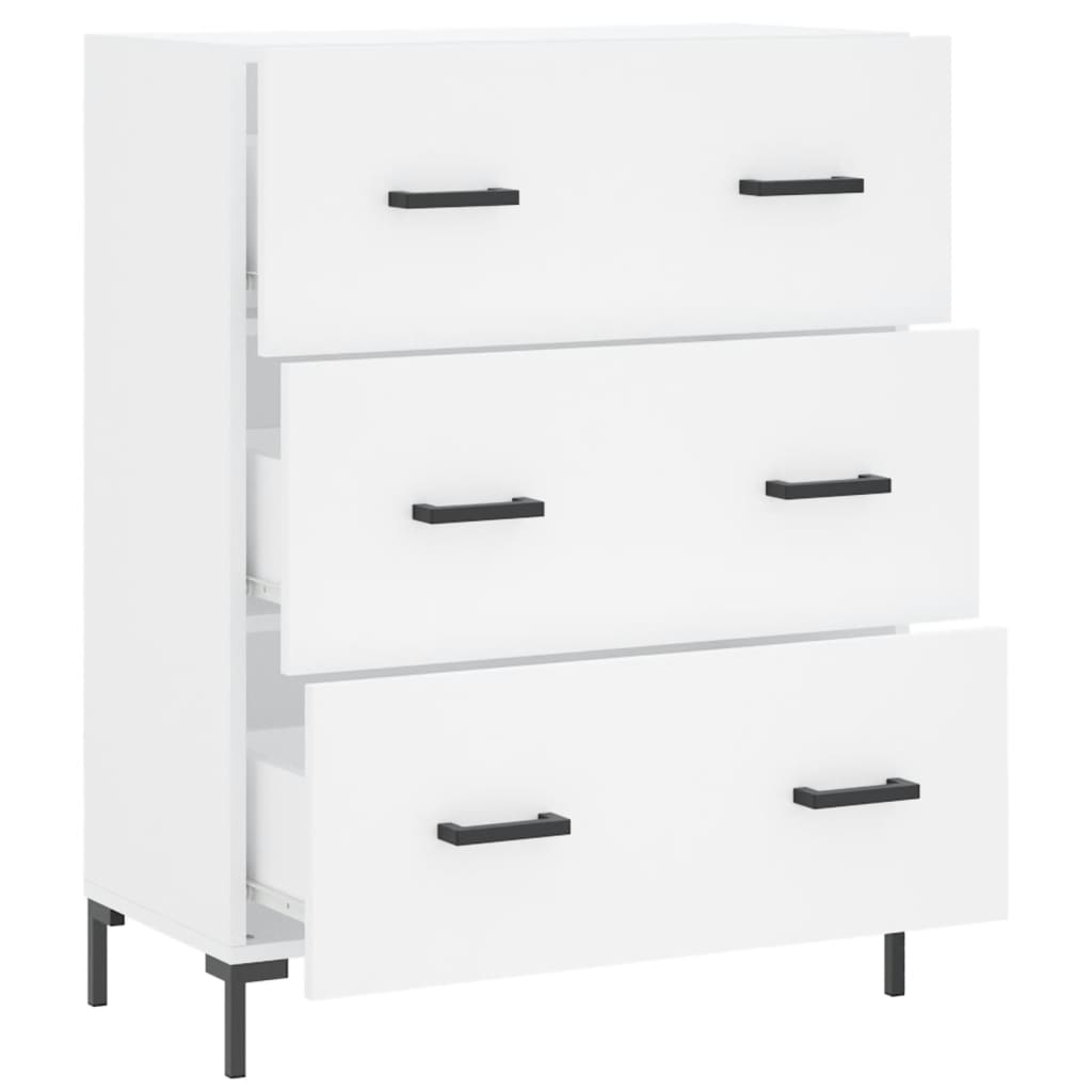 Modern Wooden Sideboard Storage Cabinet With 3 Drawers Wood Chest Of Drawers