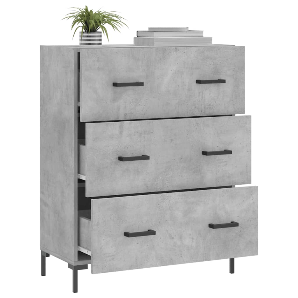 Modern Wooden Sideboard Storage Cabinet With 3 Drawers Wood Chest Of Drawers