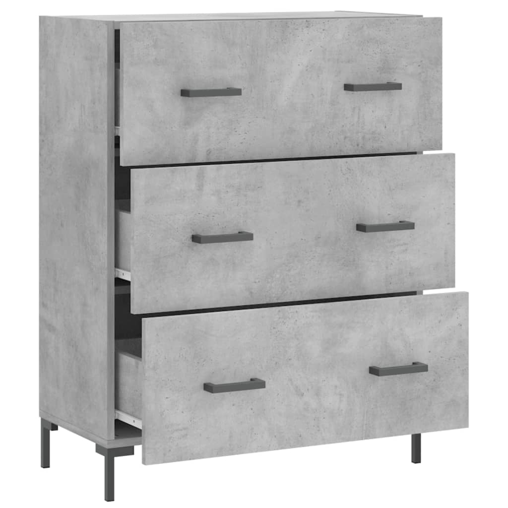 Modern Wooden Sideboard Storage Cabinet With 3 Drawers Wood Chest Of Drawers