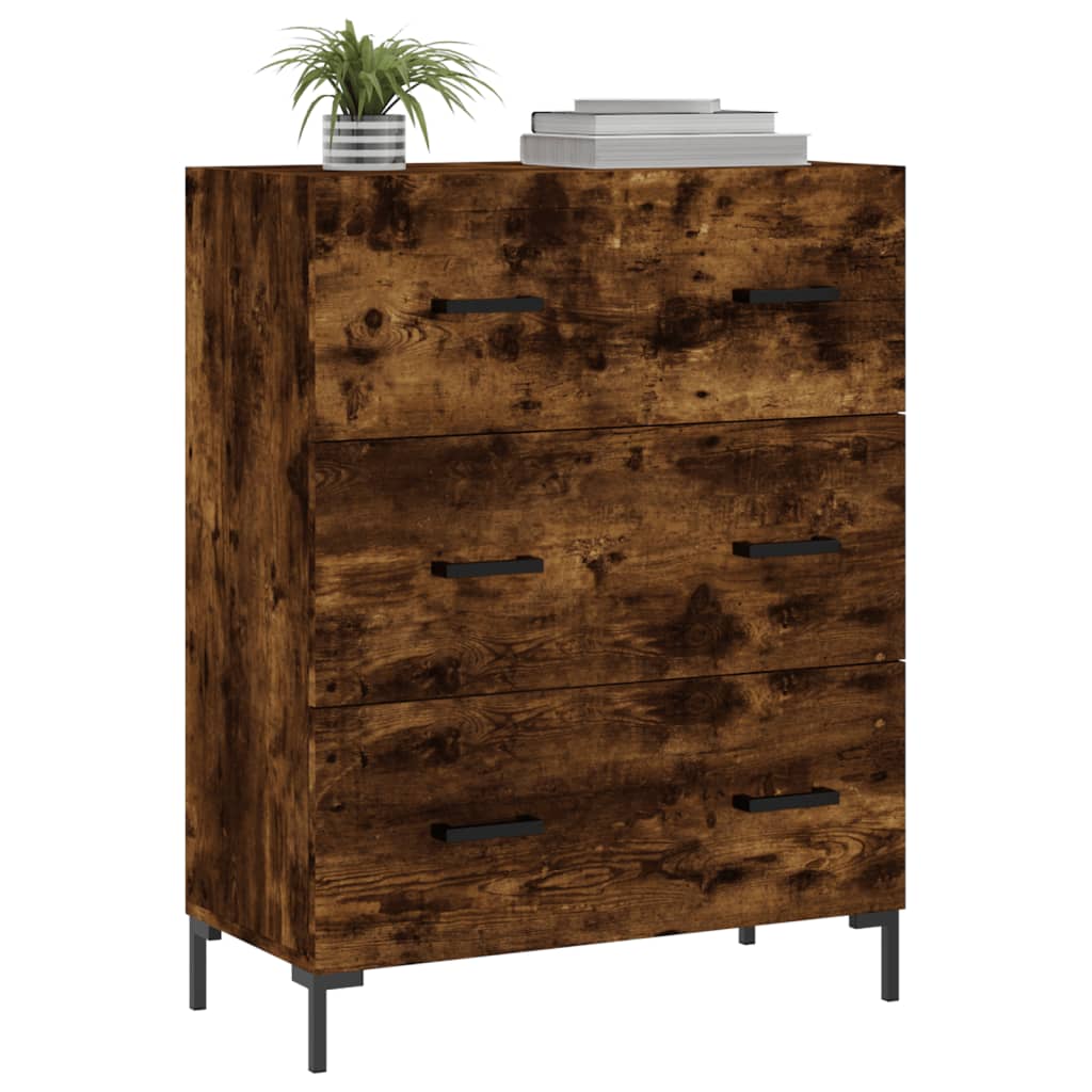 Modern Wooden Sideboard Storage Cabinet With 3 Drawers Wood Chest Of Drawers