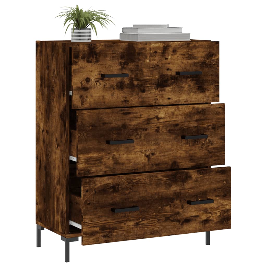 Modern Wooden Sideboard Storage Cabinet With 3 Drawers Wood Chest Of Drawers
