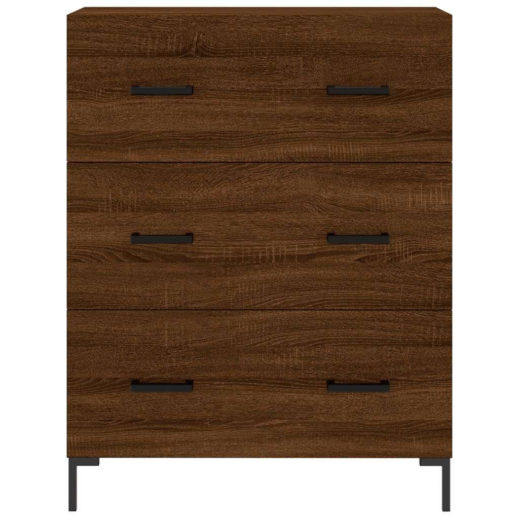 Modern Wooden Sideboard Storage Cabinet With 3 Drawers Wood Chest Of Drawers