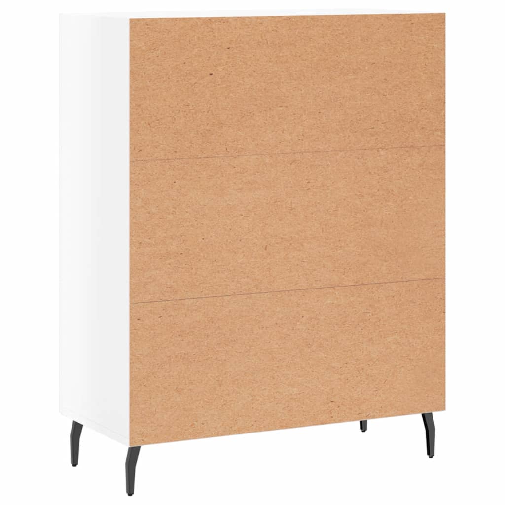 Sideboard High Gloss White 69.5x34x90 cm Engineered Wood