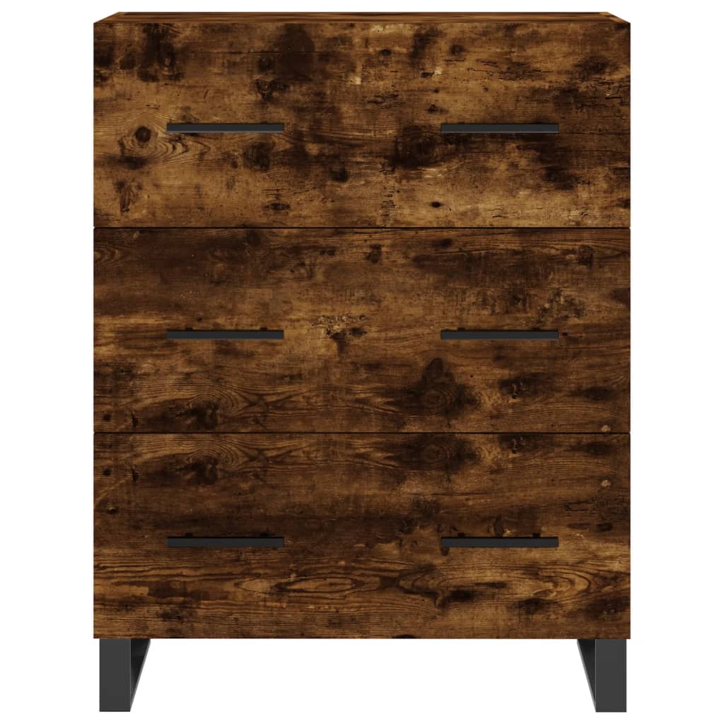 Sideboard Smoked Oak 69.5x34x90 cm Engineered Wood