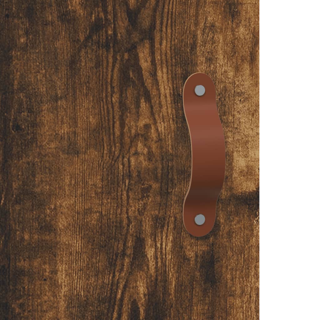 Sideboard Smoked Oak 69.5x34x90 cm Engineered Wood