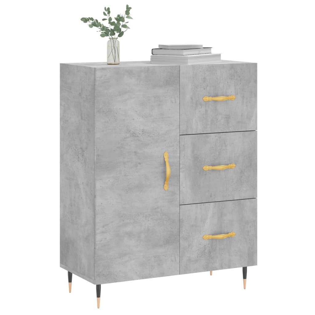 Modern Wooden Sideboard Storage Cabinet Unit With 1 Door & 3 Drawers Wood