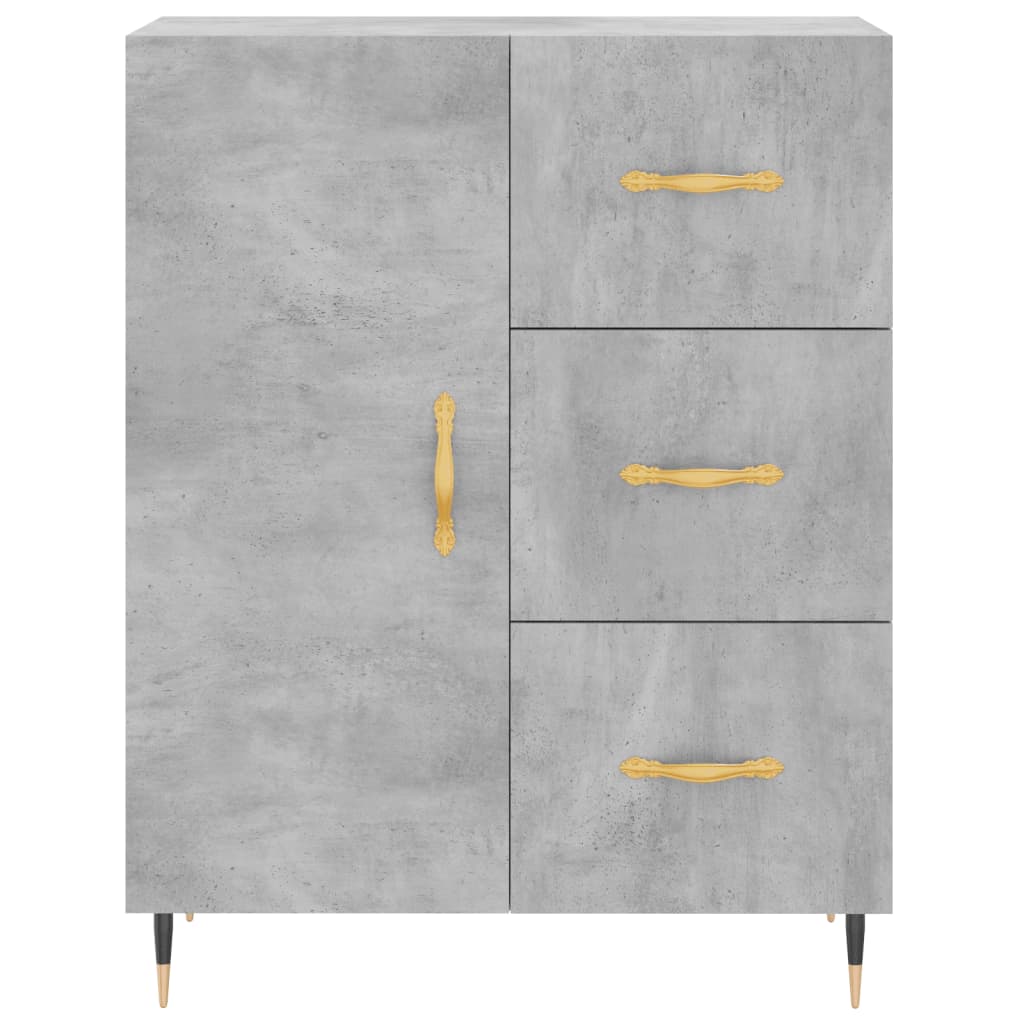 Modern Wooden Sideboard Storage Cabinet Unit With 1 Door & 3 Drawers Wood