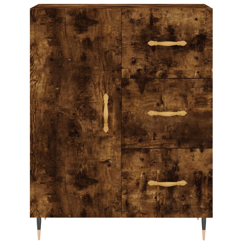Modern Wooden Sideboard Storage Cabinet Unit With 1 Door & 3 Drawers Wood