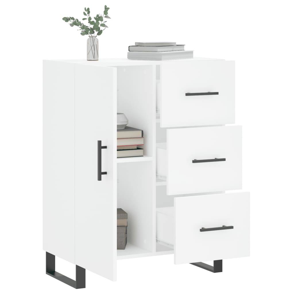 Sideboard White 69.5x34x90 cm Engineered Wood