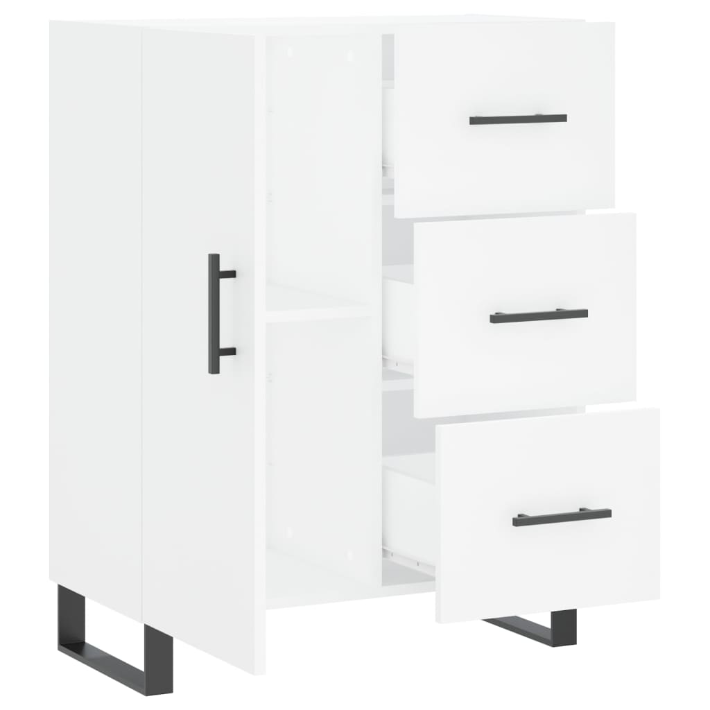 Sideboard White 69.5x34x90 cm Engineered Wood