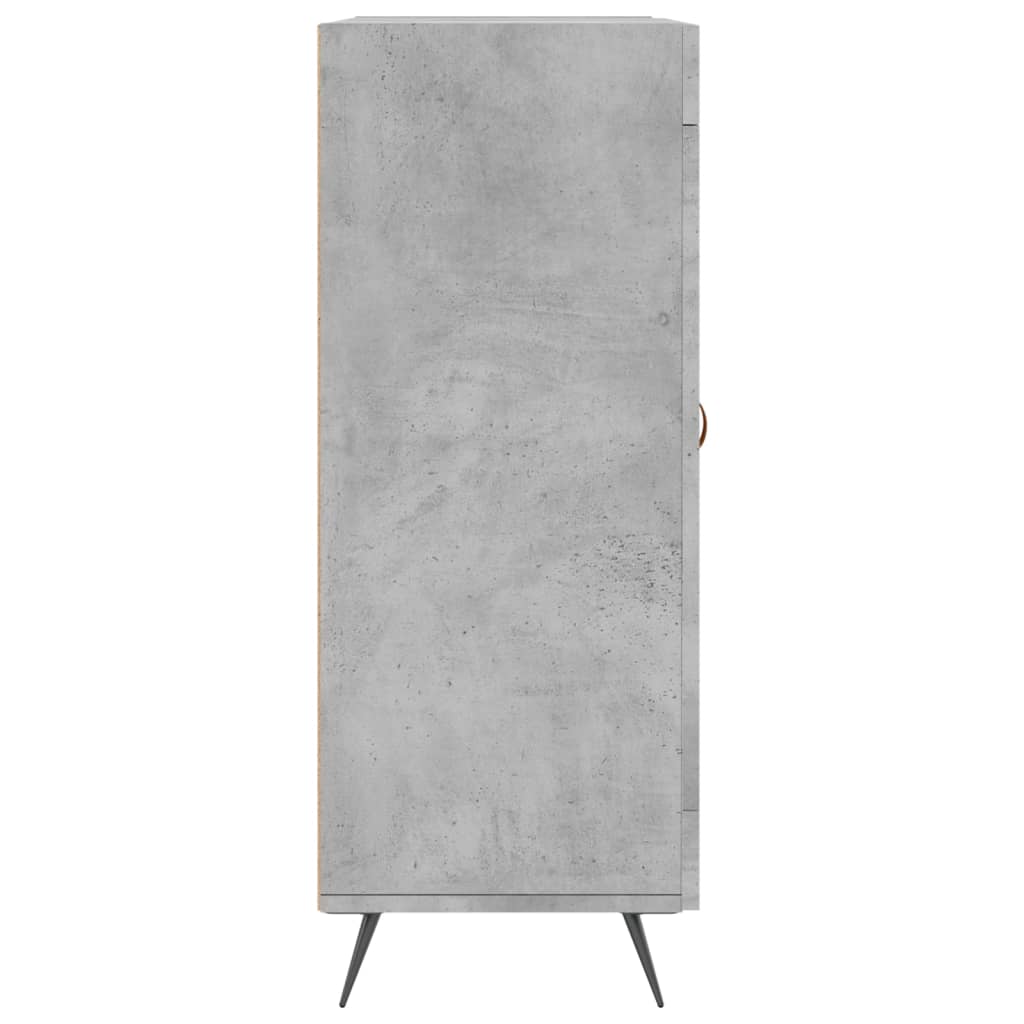 Modern Wooden Sideboard Storage Cabinet With Glass Door & 3 Drawers Wood Unit