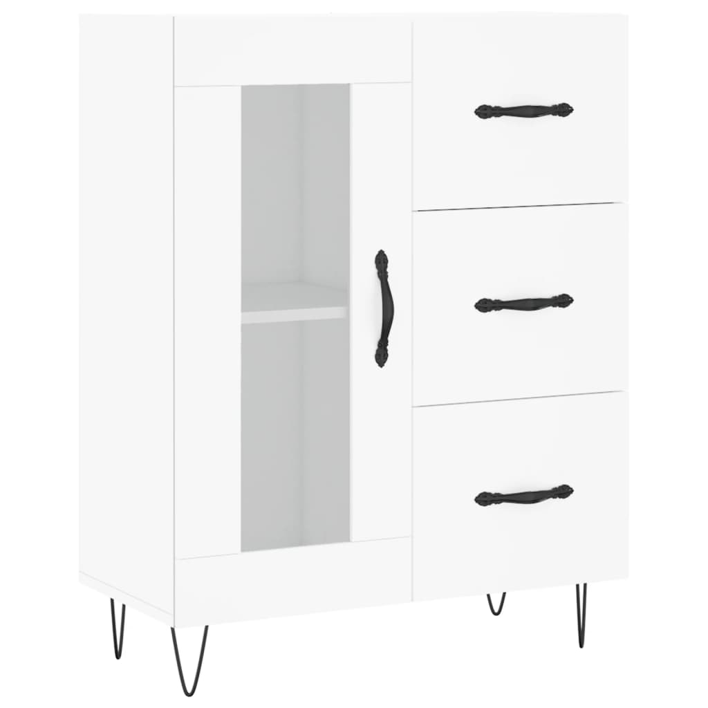 Sideboard White 69.5x34x90 cm Engineered Wood