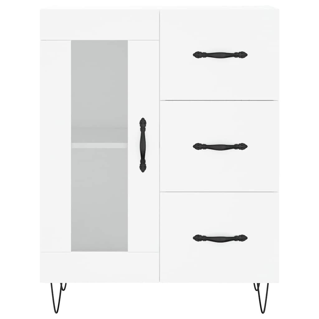 Sideboard White 69.5x34x90 cm Engineered Wood