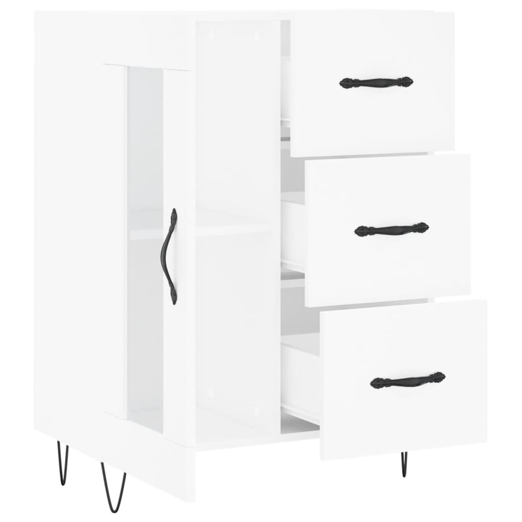Sideboard White 69.5x34x90 cm Engineered Wood