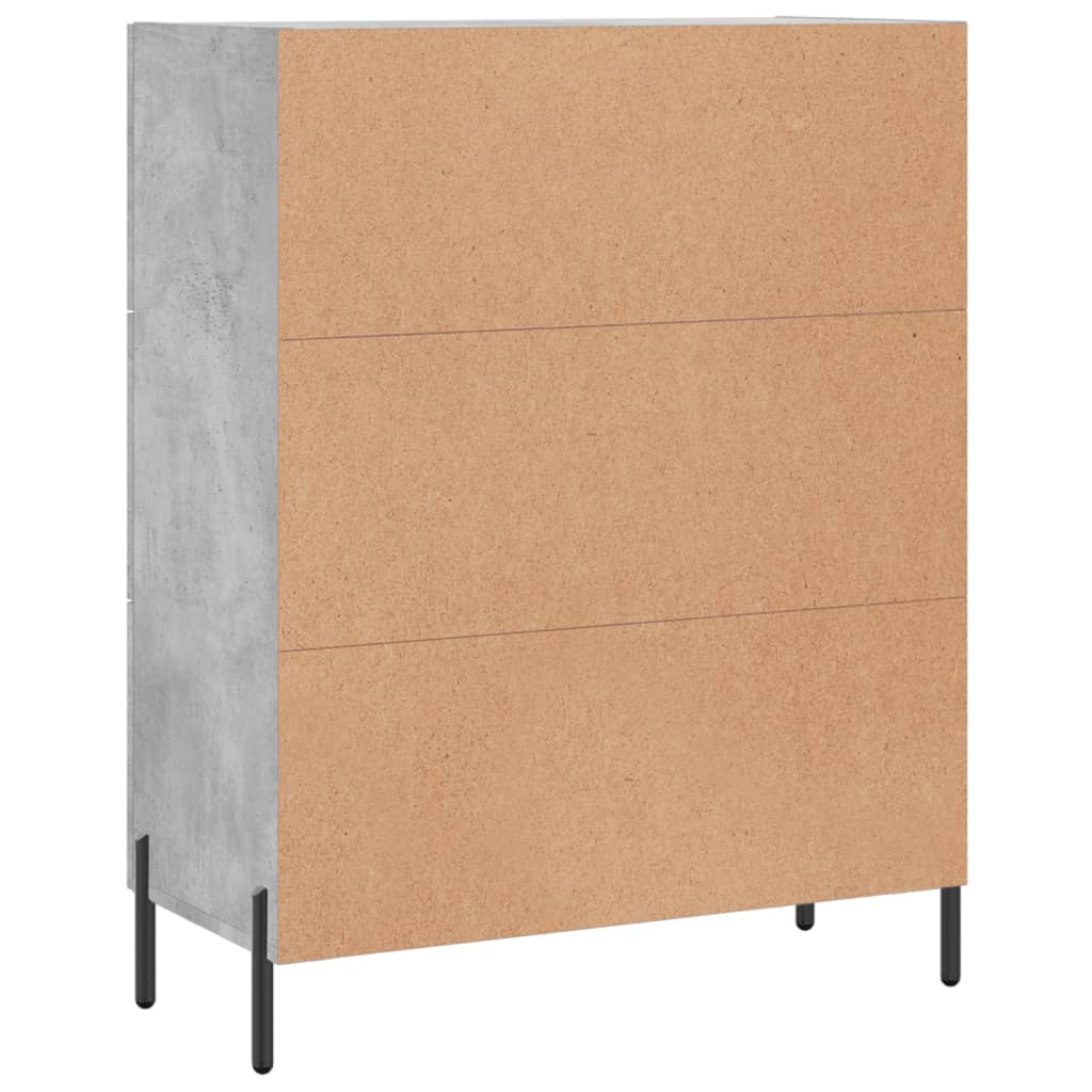 Sideboard Concrete Grey 69.5x34x90 cm Engineered Wood
