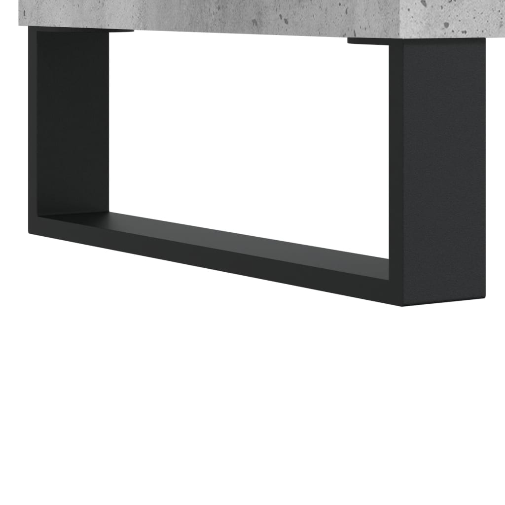 Shelf Cabinet Concrete Grey 69.5x32.5x90 cm Engineered Wood