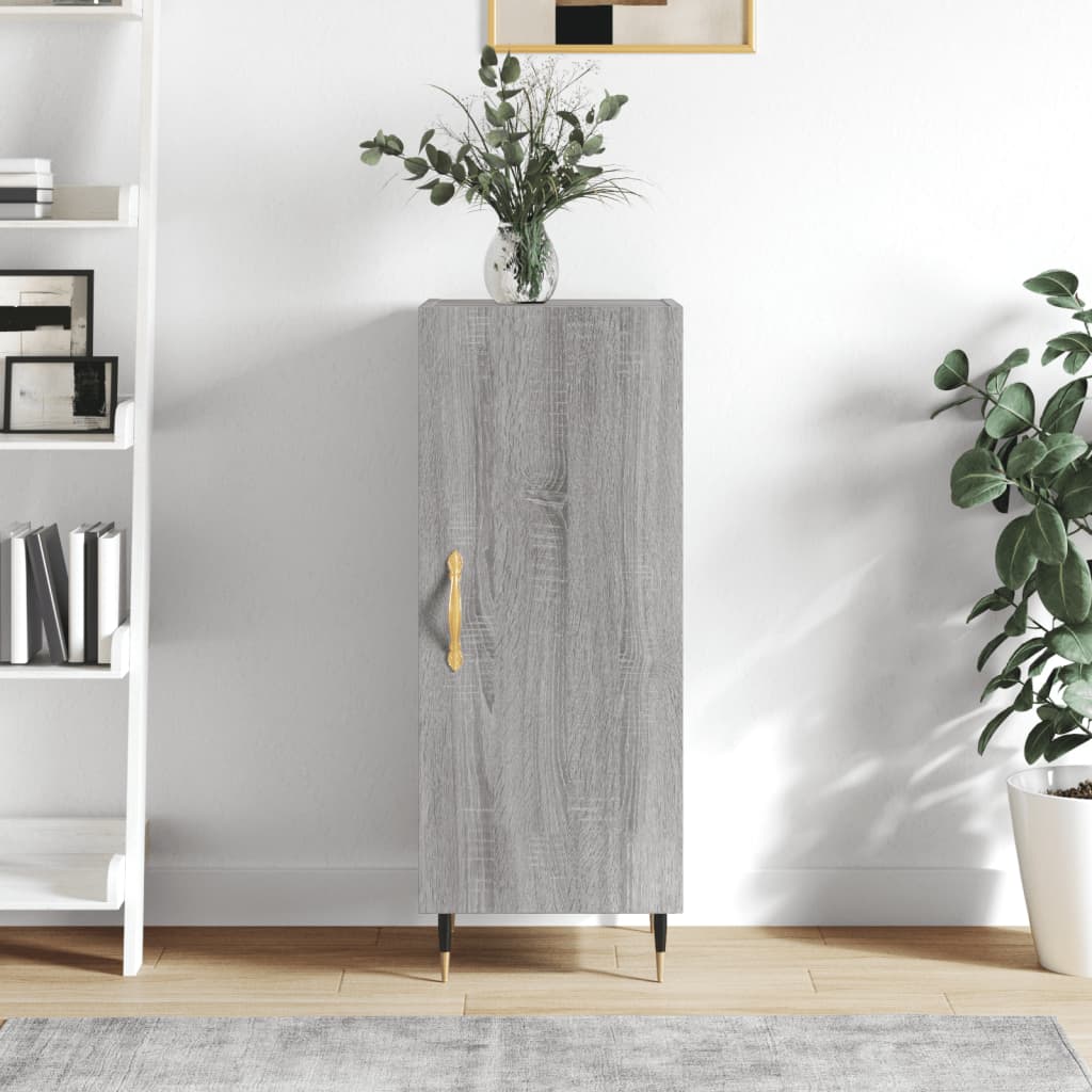 Sideboard Grey Sonoma 34.5x34x90 cm Engineered Wood