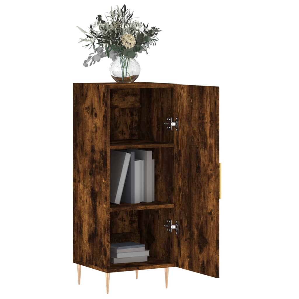 Sideboard Smoked Oak 34.5x34x90 cm Engineered Wood