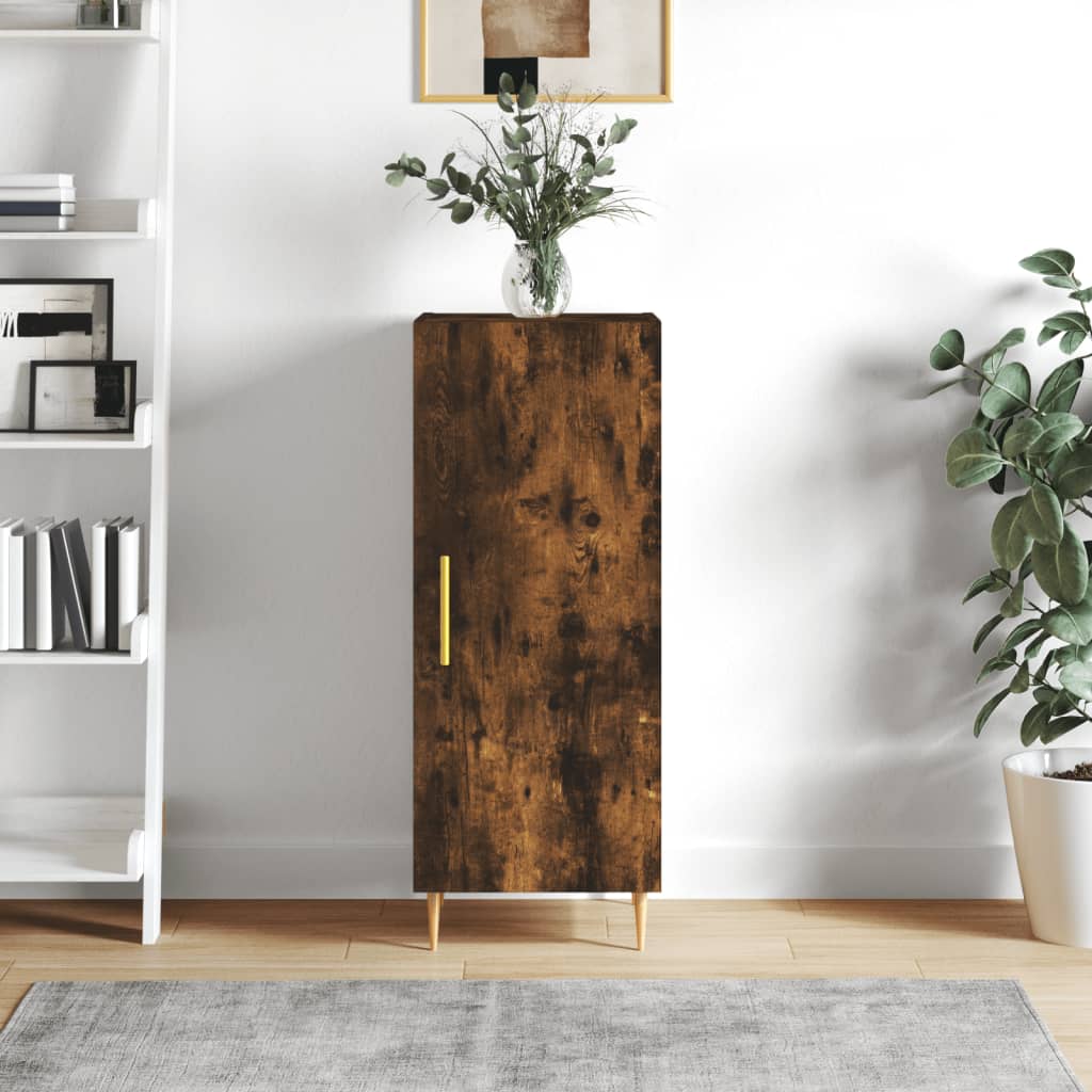 Sideboard Smoked Oak 34.5x34x90 cm Engineered Wood