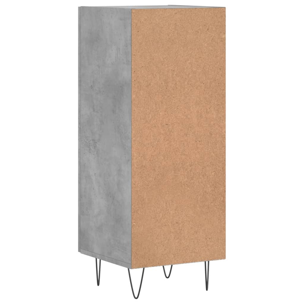 Sideboard Concrete Grey 34.5x34x90 cm Engineered Wood