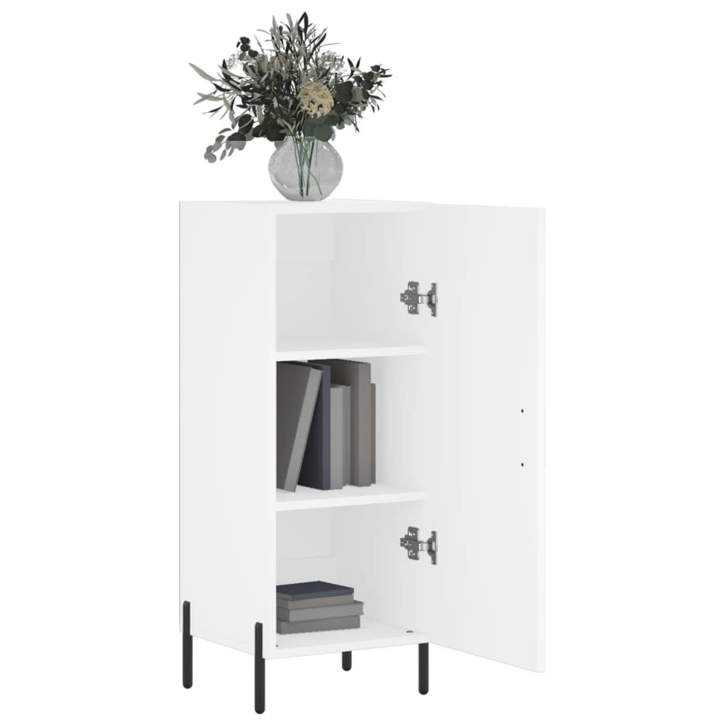 Sideboard White 34.5x34x90 cm Engineered Wood