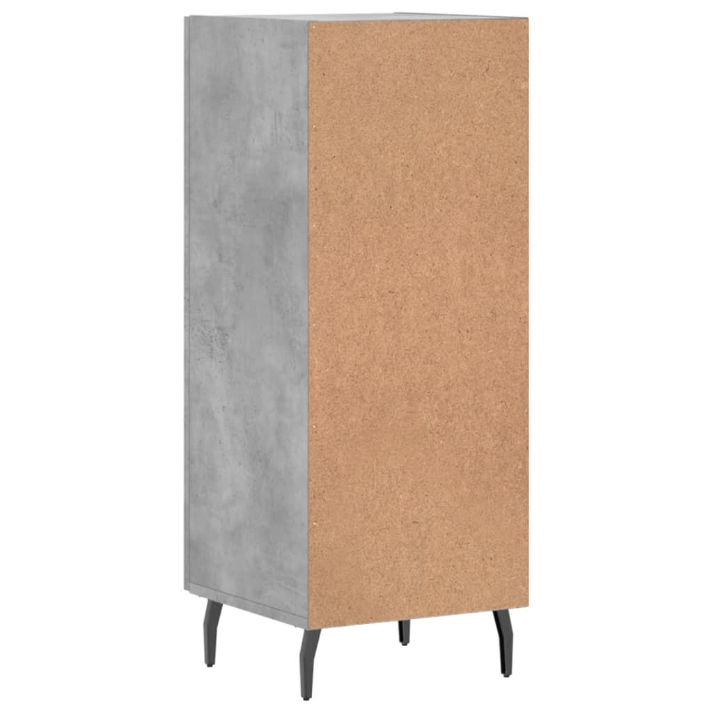 Sideboard Concrete Grey 34.5x34x90 cm Engineered Wood