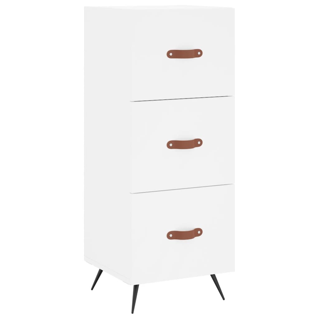 Sideboard White 34.5x34x90 cm Engineered Wood
