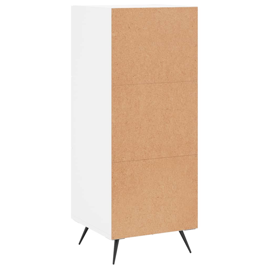 Sideboard White 34.5x34x90 cm Engineered Wood