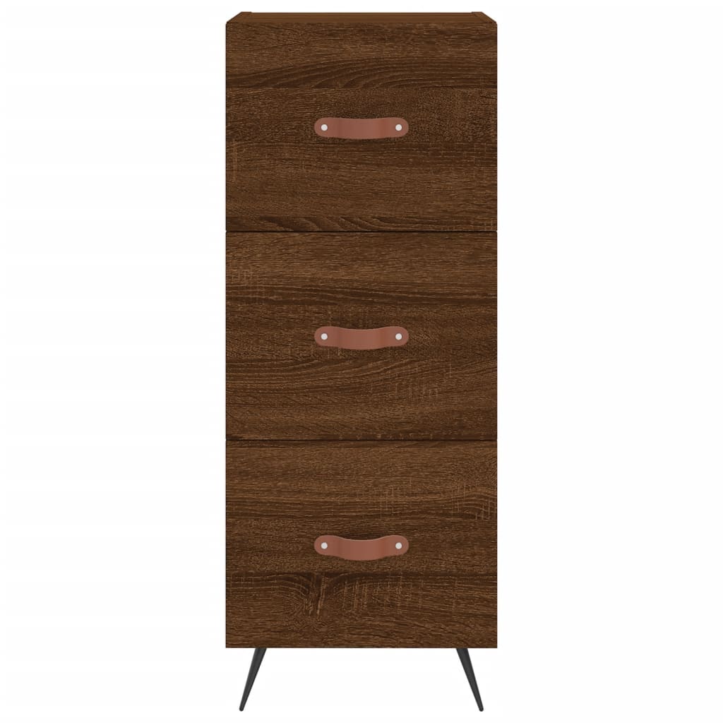 Sideboard Brown Oak 34.5x34x90 cm Engineered Wood