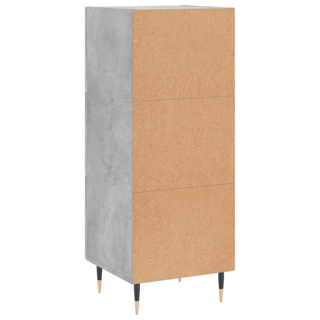 Sideboard Concrete Grey 34.5x34x90 cm Engineered Wood