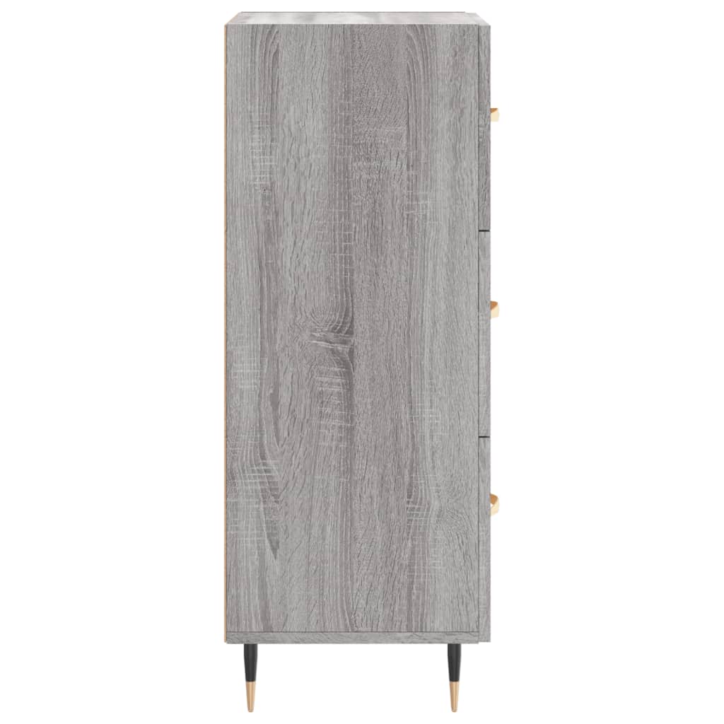 Sideboard Grey Sonoma 34.5x34x90 cm Engineered Wood