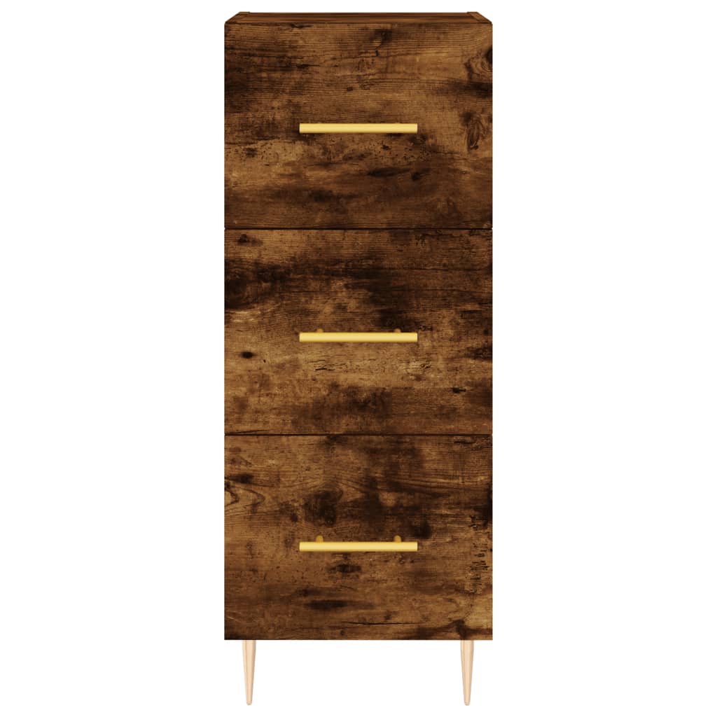 Sideboard Smoked Oak 34.5x34x90 cm Engineered Wood
