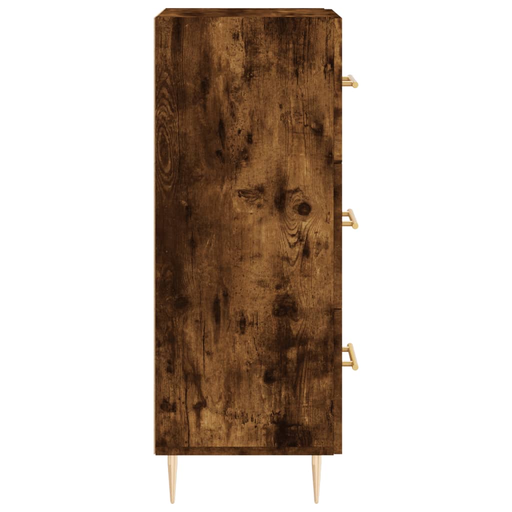 Sideboard Smoked Oak 34.5x34x90 cm Engineered Wood