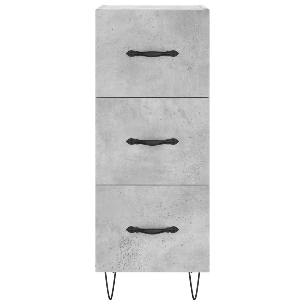 Sideboard Concrete Grey 34.5x34x90 cm Engineered Wood