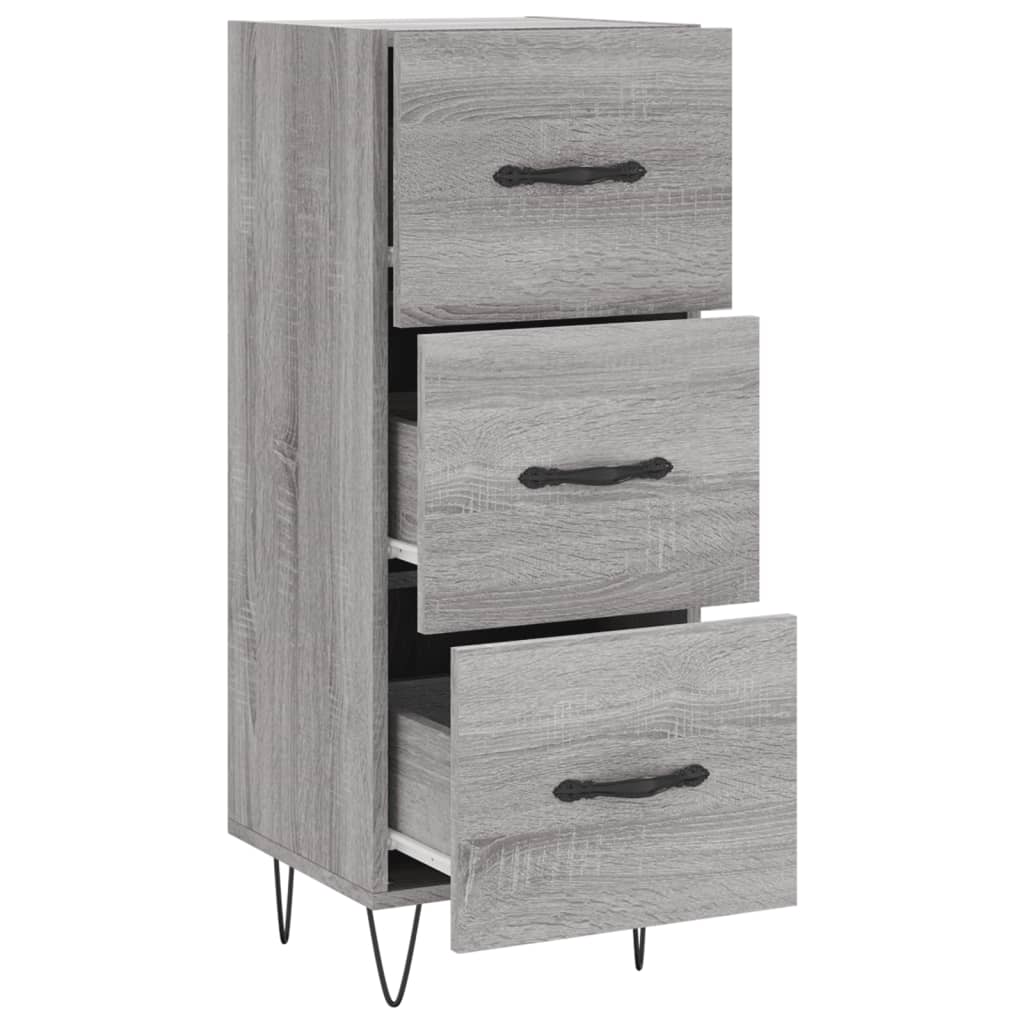 Sideboard Grey Sonoma 34.5x34x90 cm Engineered Wood