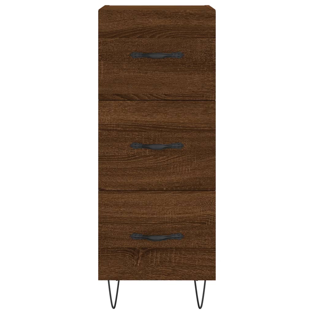 Sideboard Brown Oak 34.5x34x90 cm Engineered Wood