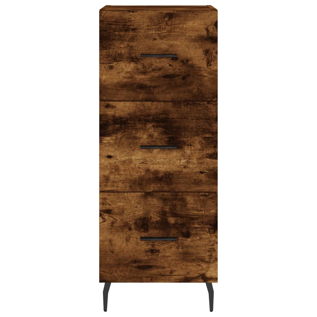 Sideboard Smoked Oak 34.5x34x90 cm Engineered Wood