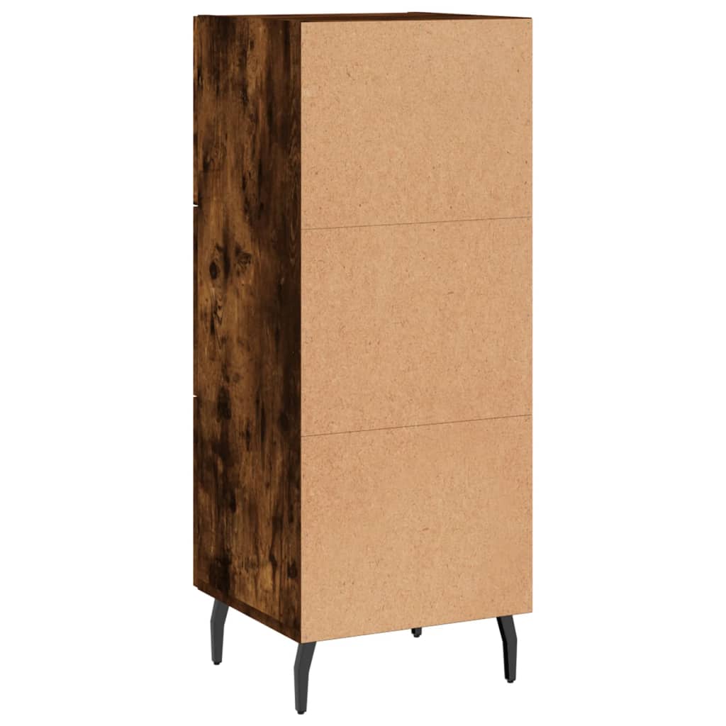 Sideboard Smoked Oak 34.5x34x90 cm Engineered Wood