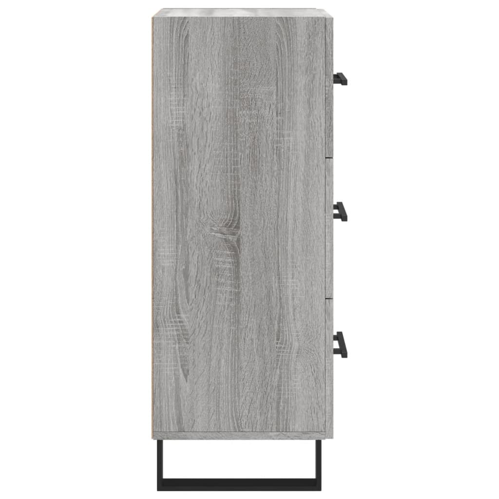 Sideboard Grey Sonoma 34.5x34x90 cm Engineered Wood