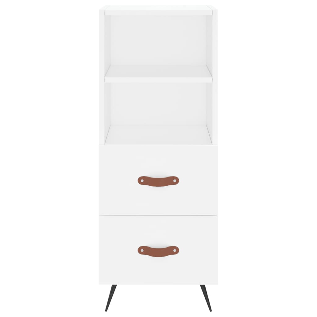 Sideboard White 34.5x34x90 cm Engineered Wood