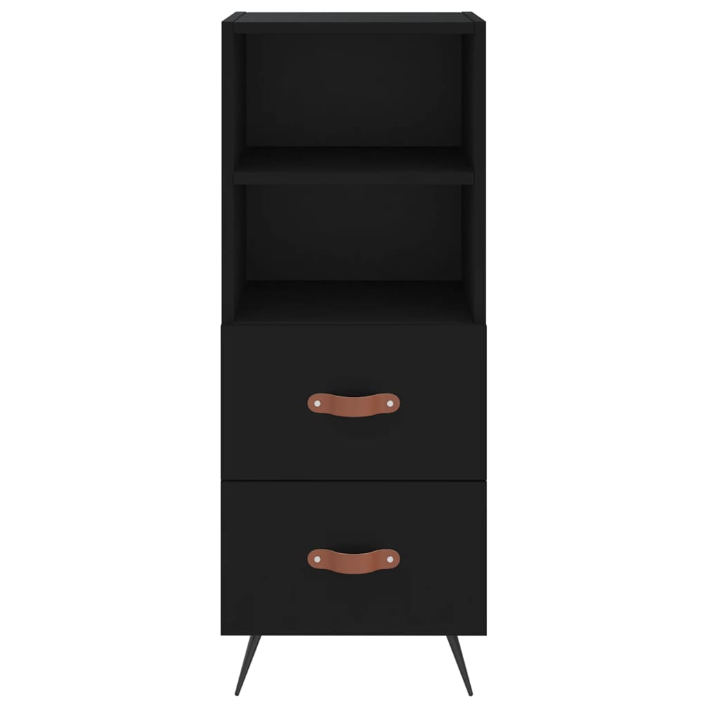 Sideboard Black 34.5x34x90 cm Engineered Wood