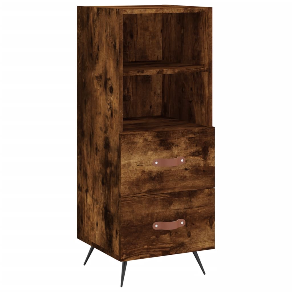 Sideboard Smoked Oak 34.5x34x90 cm Engineered Wood